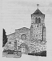Saint-Germain-en-Brionnais - Eglise (dessin)